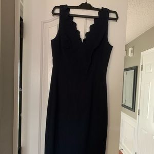 Banana republic scalloped dress